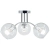 Plafon chromowany szklany 3-punktowy 8084/3 z serii ELBA - Lampy Elem